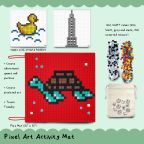 Pixel Art Activity Mat - Red